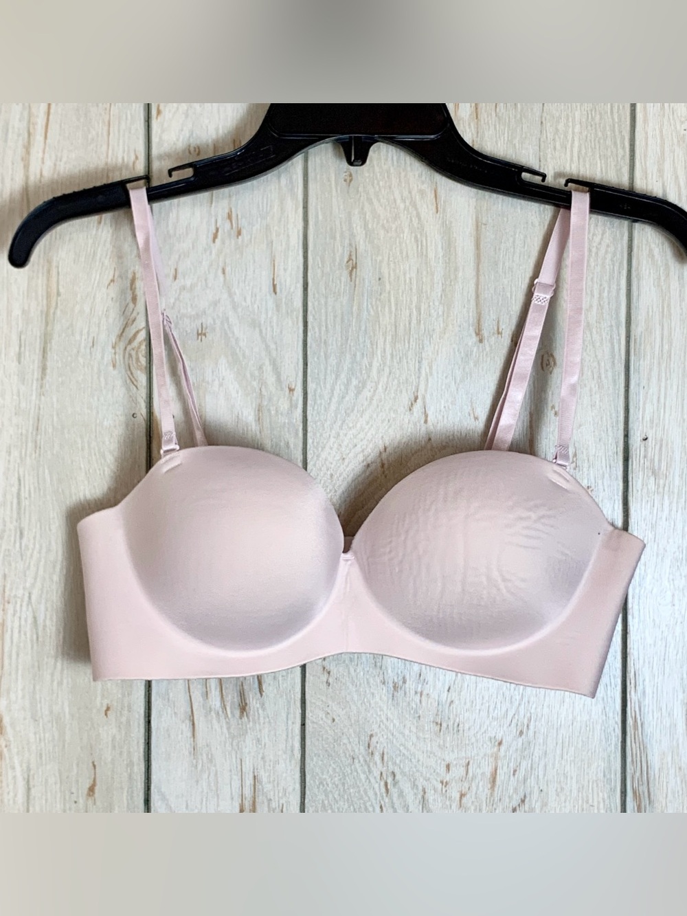 Sophie B Womens Cream 36B Lined Wireless Adjustable Padded Pushup Comfort Bra